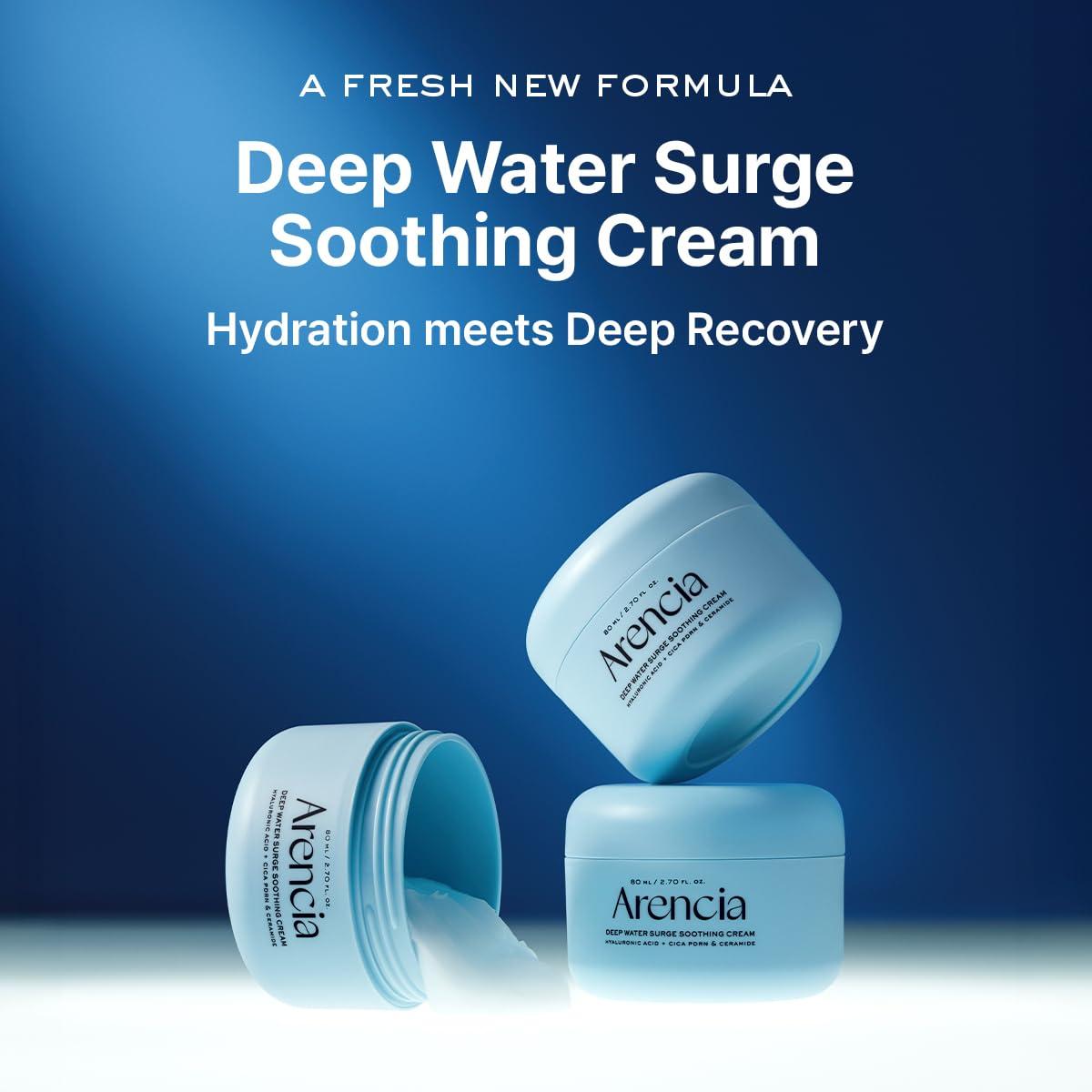 image:imageARENCIA Deep Water Surge Soothing Cream 270 fl oz with Hyaluronic Acid Cica PDRN and Ceramide