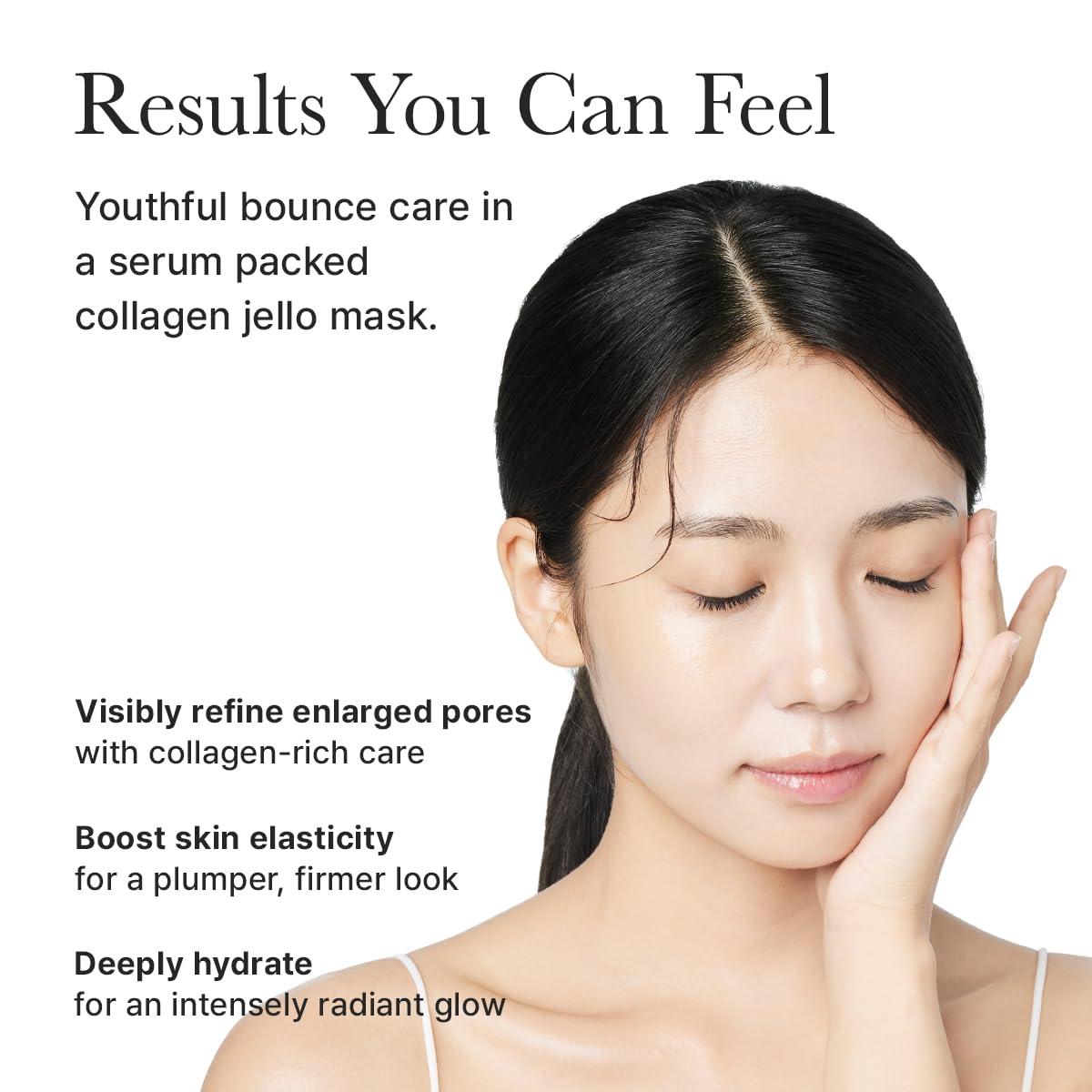 image:imageARENCIA Red Collagen Jello Mask Plump amp Hydrating x 4ea Overnight Hydrogel Mask for Dry Mature Skin Packed with Collagen 5 Peptides 2 Niacinamide