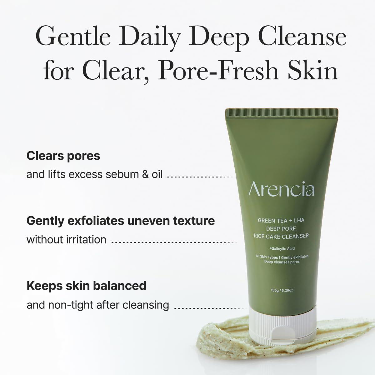 image:imageARENCIA Rice LHA Pore Control Rice Cake Cleanser with Salicylic Acid Deep Cleansing Gentel Exfoliation All skin types 529 ozGreen Tea