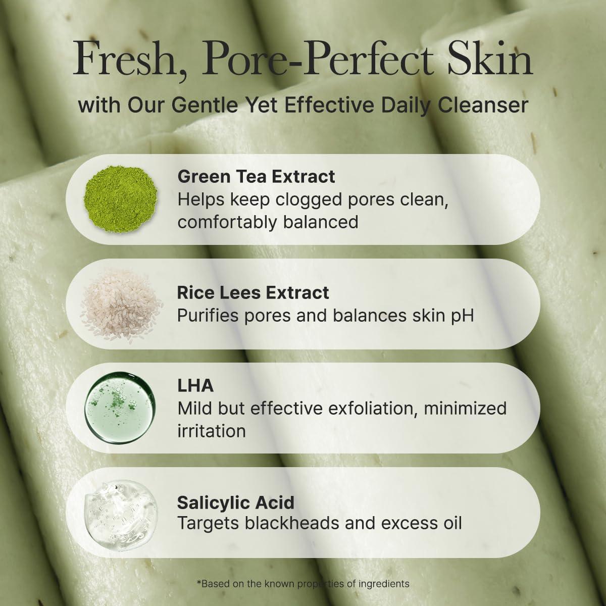 image:imageARENCIA Rice LHA Pore Control Rice Cake Cleanser with Salicylic Acid Deep Cleansing Gentel Exfoliation All skin types 529 ozGreen Tea