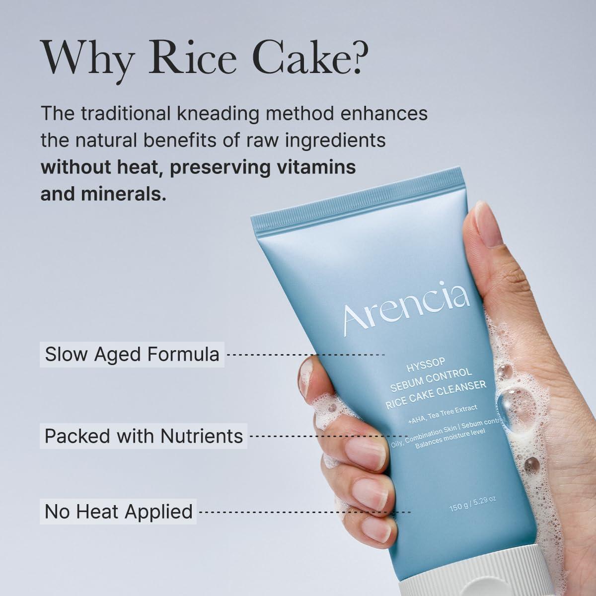 image:imageARENCIA Rice LHA Pore Control Rice Cake Cleanser with Salicylic Acid Deep Cleansing Gentel Exfoliation All skin types 529 ozHyssop
