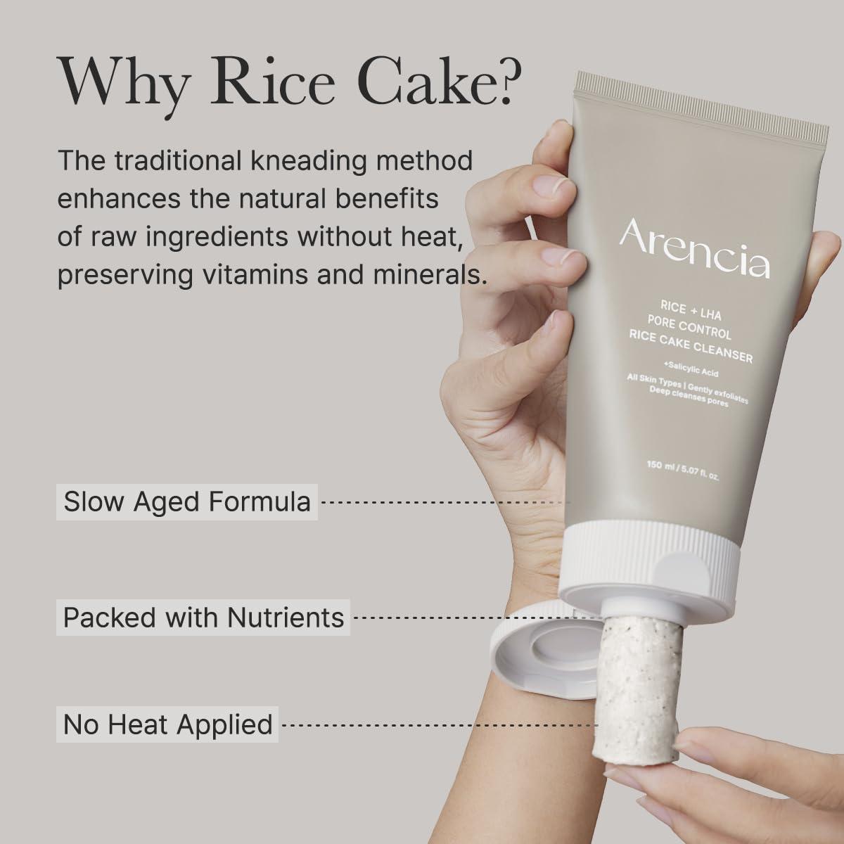image:imageARENCIA Rice LHA Pore Control Rice Cake Cleanser with Salicylic Acid Deep Cleansing Gentel Exfoliation All skin types 529 ozRice