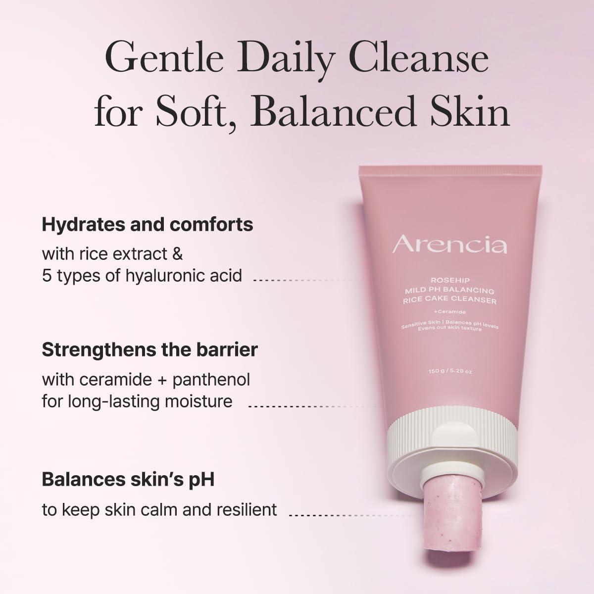 image:imageARENCIA Rice LHA Pore Control Rice Cake Cleanser with Salicylic Acid Deep Cleansing Gentel Exfoliation All skin types 529 ozRosehip