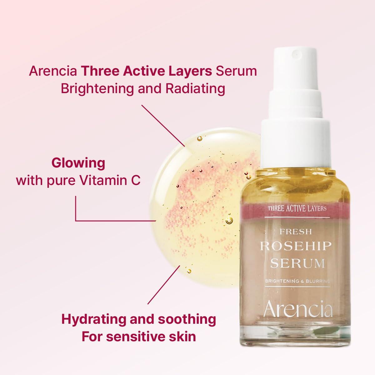 image:imageArencia Fresh Rosehip Spray Serum Mist Antiaging Deep Hydration Anti Wrinkle All in One Care Korean Skincare
