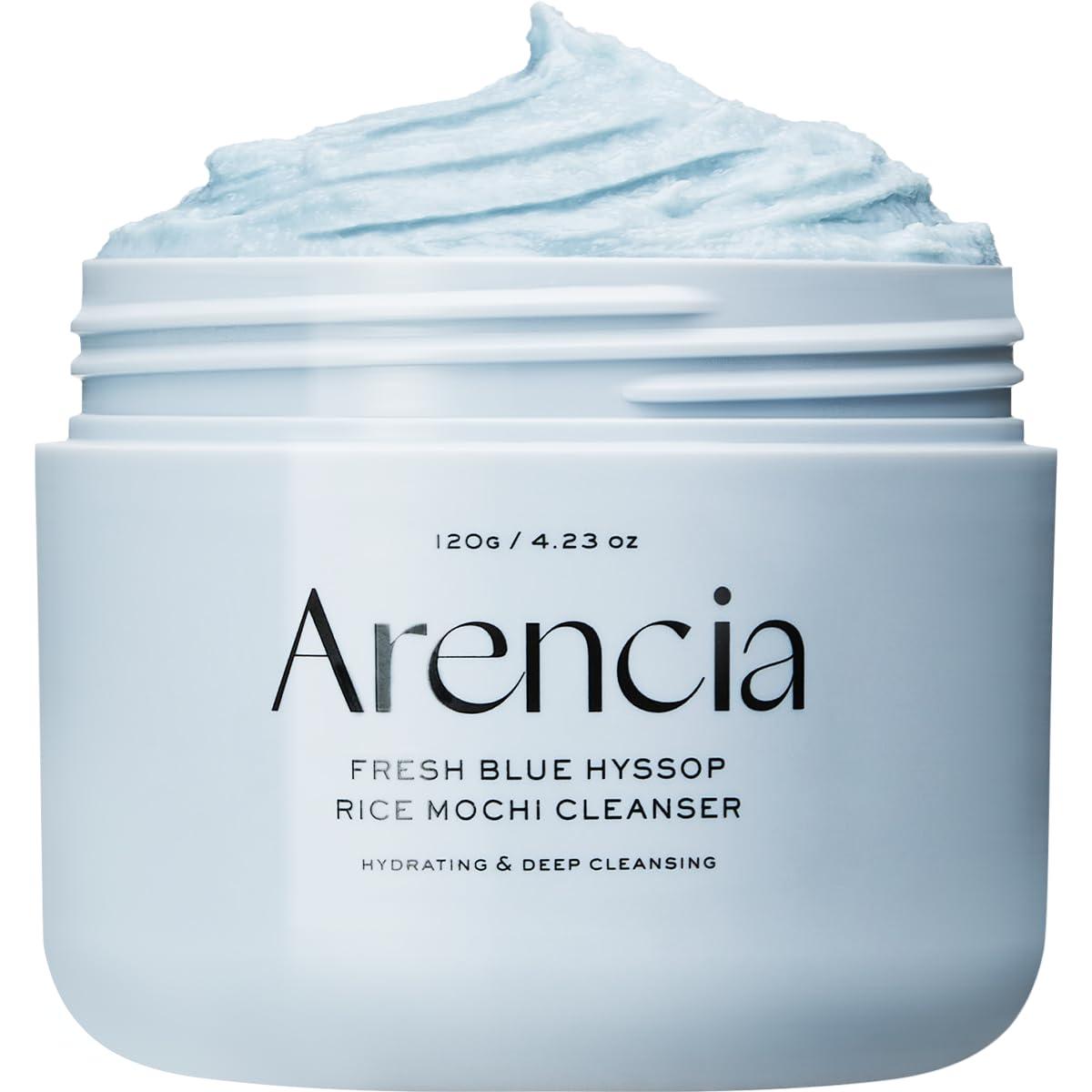 image:imageArencia Rosehip Brightening Rice Mochi Face Cleanser amp Daily Scrub Moisturizing Exfoliating amp DeepCleansing All Skin Types with Rice Powder amp Rice Water 423ozBlue Hyssop