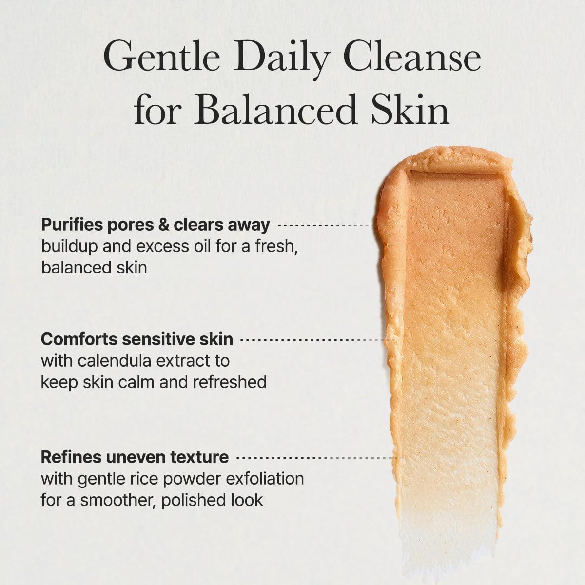 image:imageArencia Rosehip Brightening Rice Mochi Face Cleanser amp Daily Scrub Moisturizing Exfoliating amp DeepCleansing All Skin Types with Rice Powder amp Rice Water 423ozCalendula