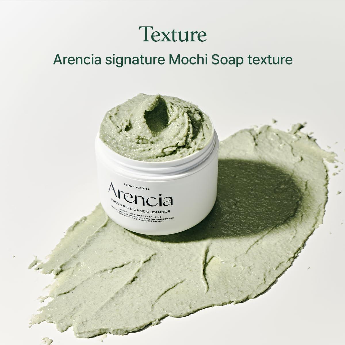 image:imageArencia Rosehip Brightening Rice Mochi Face Cleanser amp Daily Scrub Moisturizing Exfoliating amp DeepCleansing All Skin Types with Rice Powder amp Rice Water 423ozGreen