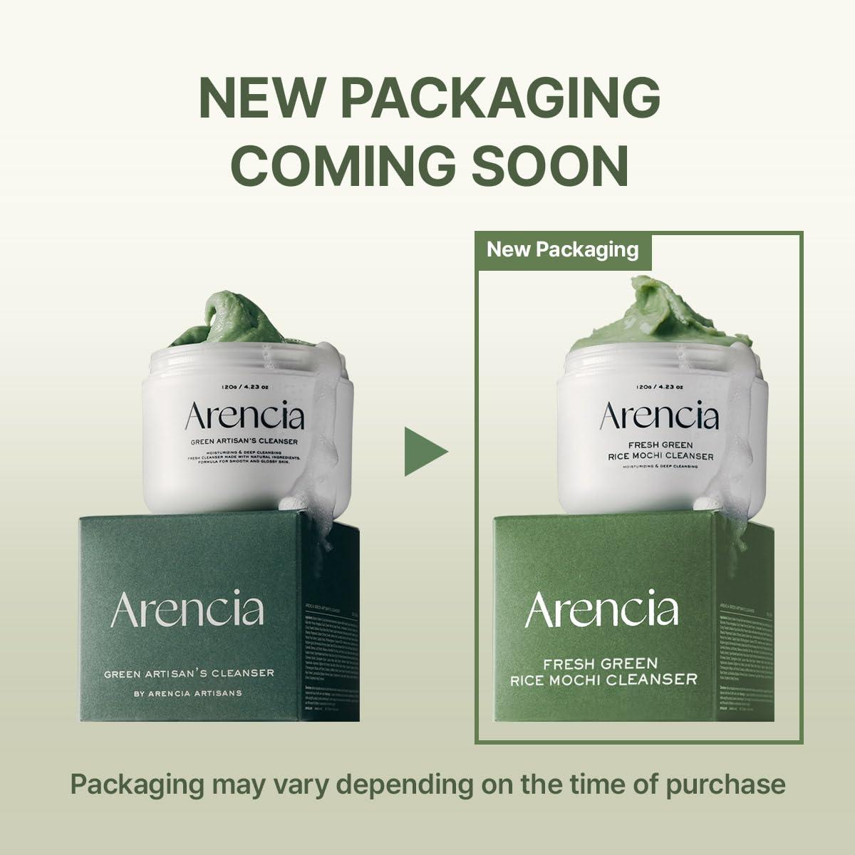 image:imageArencia Rosehip Brightening Rice Mochi Face Cleanser amp Daily Scrub Moisturizing Exfoliating amp DeepCleansing All Skin Types with Rice Powder amp Rice Water 423ozGreen