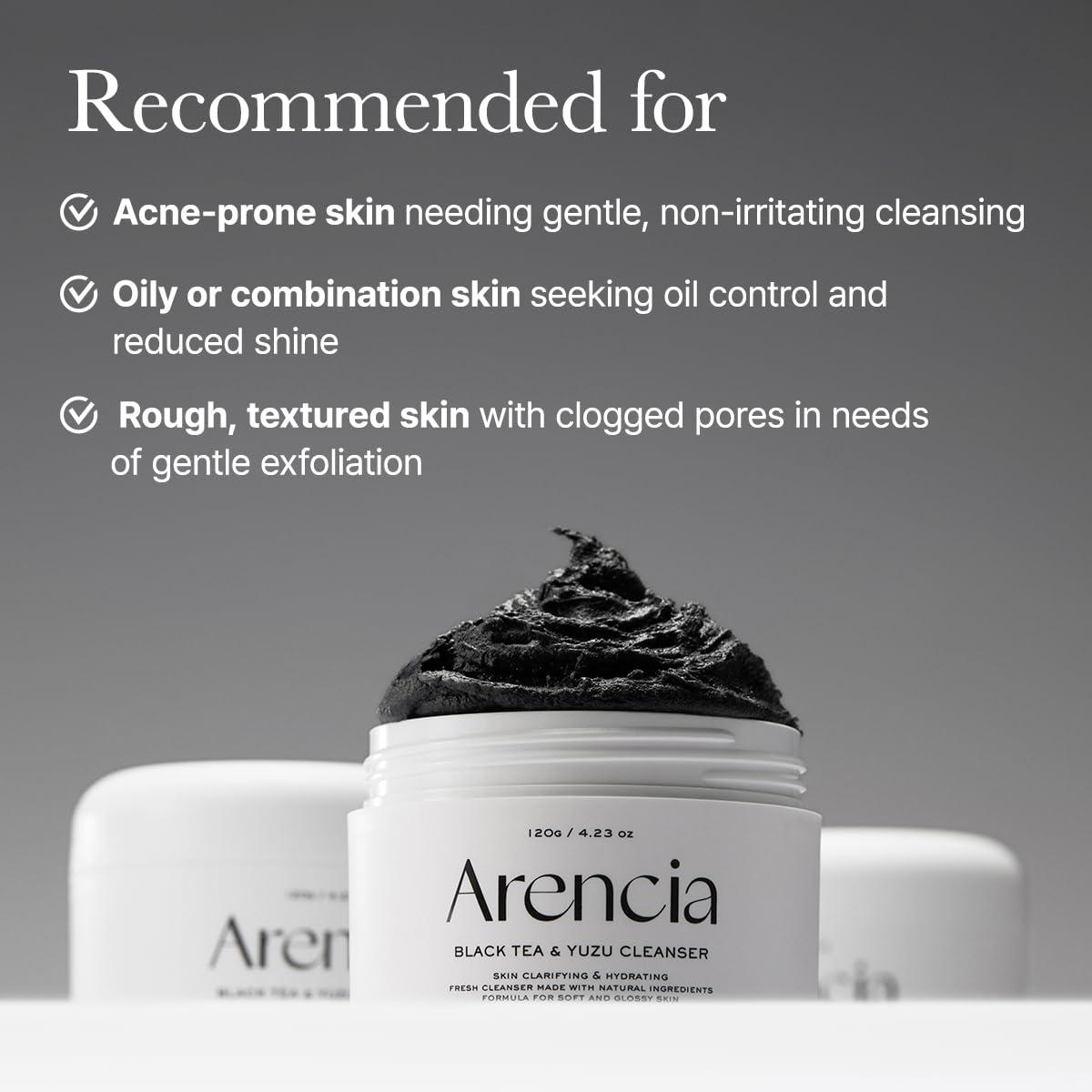 image:imageArencia Rosehip Brightening Rice Mochi Face Cleanser amp Daily Scrub Moisturizing Exfoliating amp DeepCleansing All Skin Types with Rice Powder amp Rice Water 423ozBlack