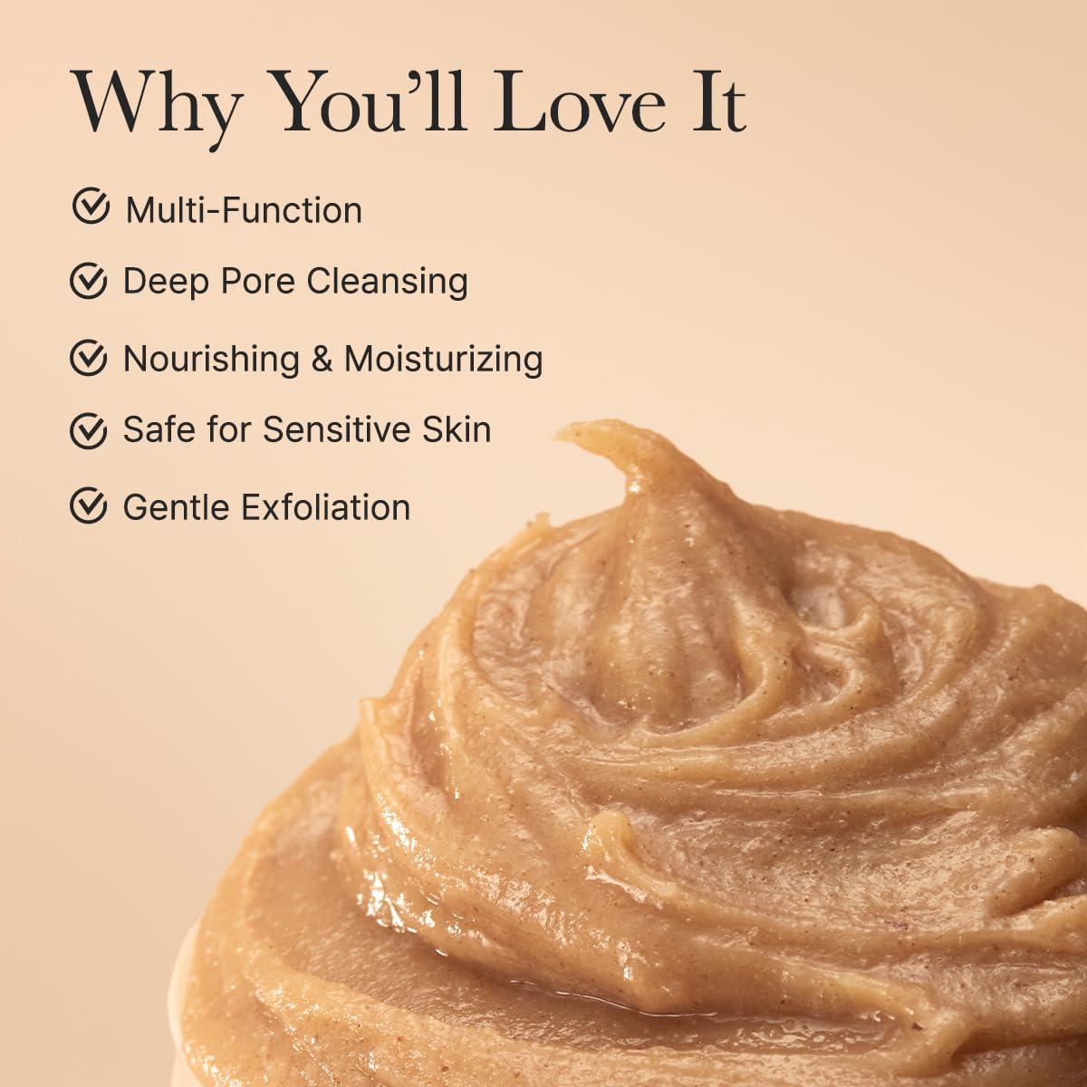 image:imageArencia Rosehip Brightening Rice Mochi Face Cleanser amp Daily Scrub Moisturizing Exfoliating amp DeepCleansing All Skin Types with Rice Powder amp Rice Water 423ozCalendula