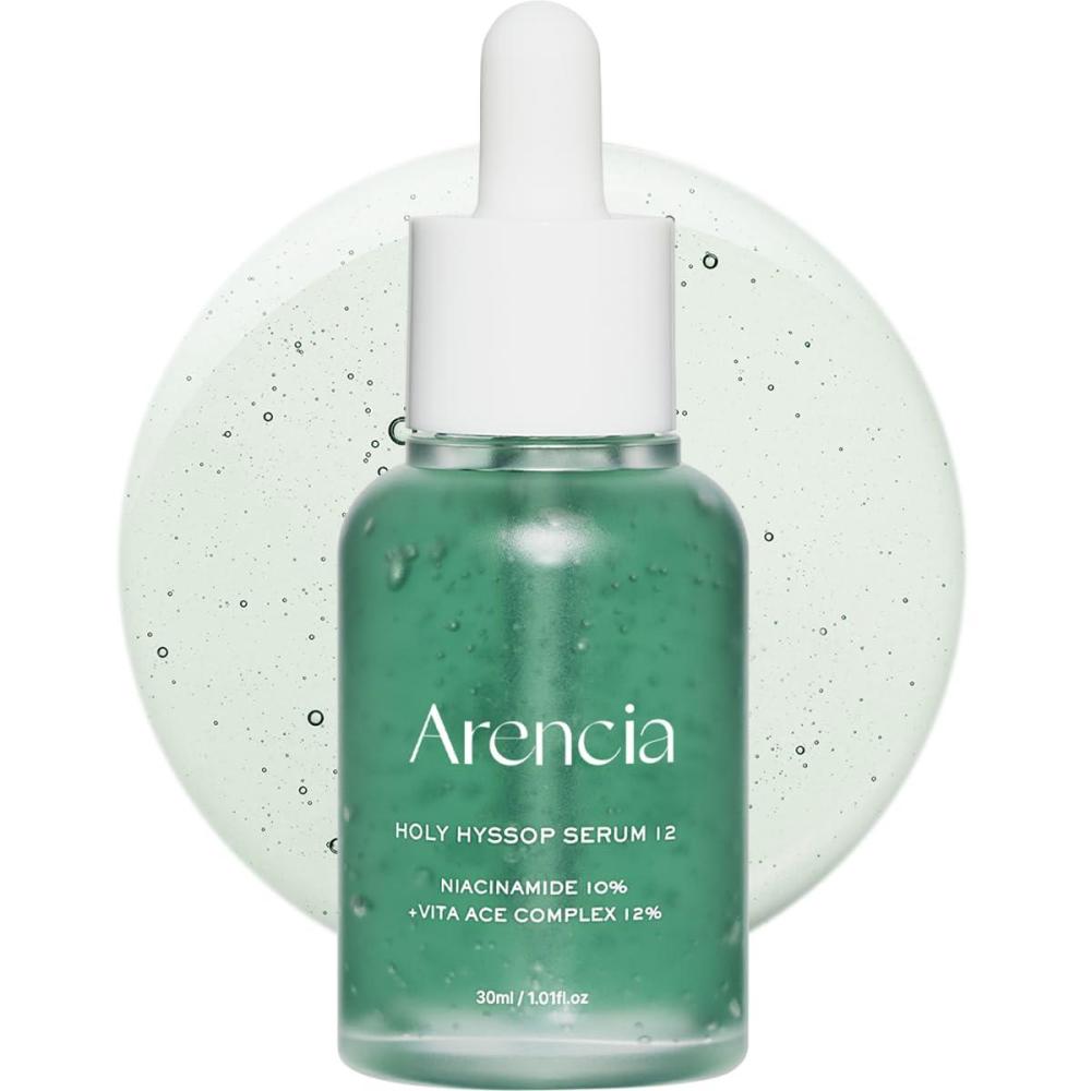 image:imageArencia Hyssop Glow Serum 10 Niacinamide 12 Vitamin ACE  Hydrating Moisturizing AntiAging Serum for Korean Glass Skin