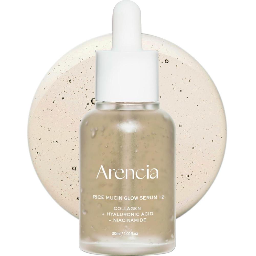 image:imageArencia Rice Mucin Glow Serum Collagen Hyaluronic Acid amp Niacinamide 101 fl oz