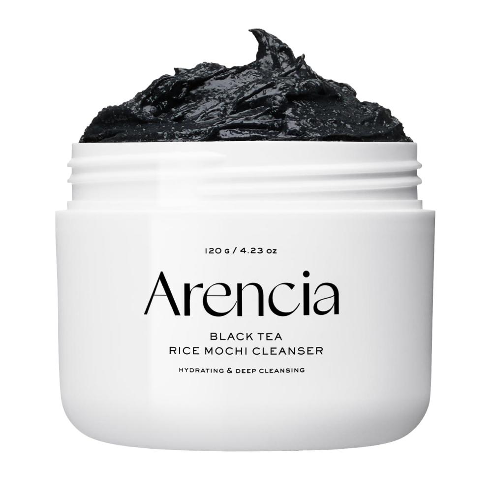 image:imageArencia Rosehip Brightening Rice Mochi Face Cleanser amp Daily Scrub  Moisturizing Exfoliating amp DeepCleansing  All Skin Types with Rice Powder amp Rice Water 423ozBlack