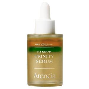 Arencia Hyssop Trinity Serum – Face Serum for Hydration, Glow, Long-Lasting Moisture, Pore Tightening, Blurring, Anti-Aging – Fresh Ingredients, 3 Active Layers