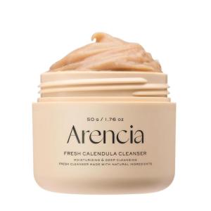 Arencia Rosehip Brightening Rice Mochi Face Cleanser & Daily Scrub – Moisturizing, Exfoliating & Deep-Cleansing – All Skin Types with Rice Powder & Rice Water (4.23oz)(Calendula)
