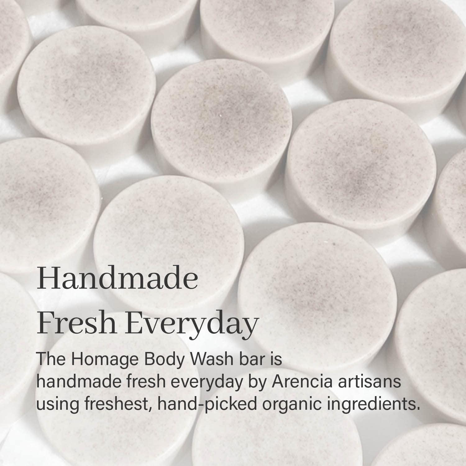 image:imageARENCIA Homage Natual Body Soap Bar for Softer Skin Jojoba Oil Castor Oil for Soothing Hydrating Body and Facial Cleanser PlasticFree Ecofriendly Vegan SustainableHomage