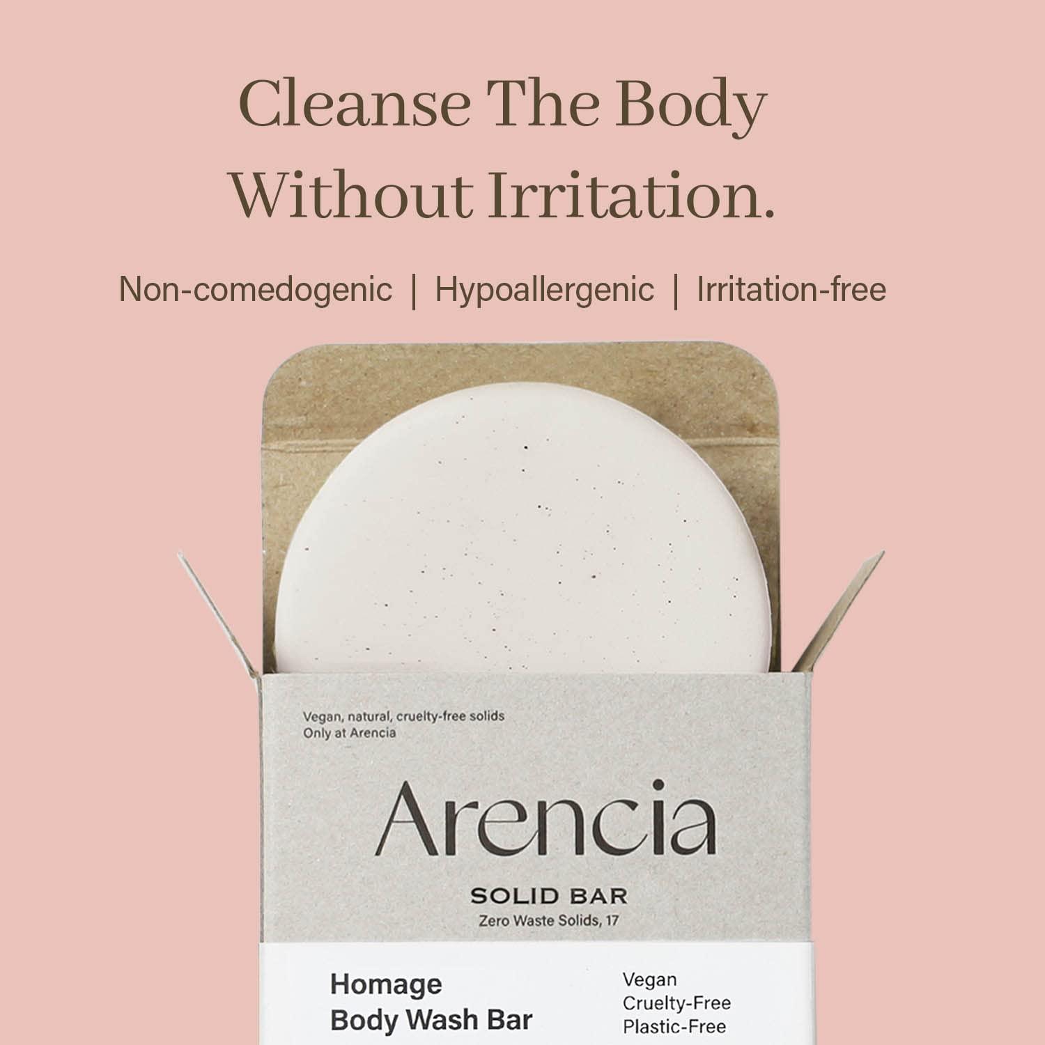 image:imageARENCIA Homage Natual Body Soap Bar for Softer Skin Jojoba Oil Castor Oil for Soothing Hydrating Body and Facial Cleanser PlasticFree Ecofriendly Vegan SustainableHomage