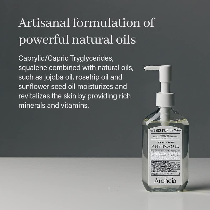 image:imageARENCIA Vegan Body amp Face Oil Infusing Organic Jojoba Oil Sunflower Seed Oil and Squalane for Soft Glossy and Glass Skin Hydrating Massage Oil Extra Dry amp Sensitive Skin Moisturizer