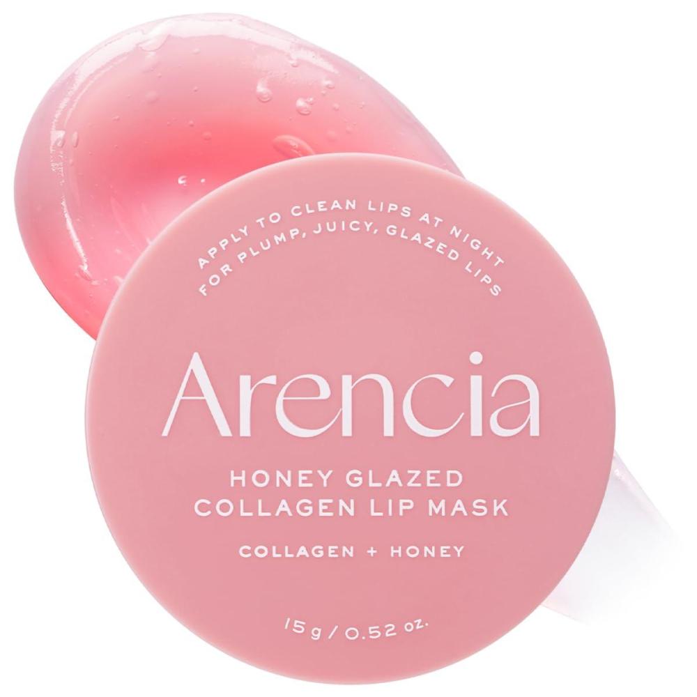 image:imageArencia Honey Glazed Collagen Lip Mask Overnight Lip Treatment with Collagen and Honey 052 oz