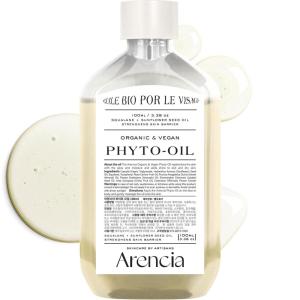 ARENCIA Vegan Body & Face Oil Infusing Organic Jojoba Oil, Sunflower Seed Oil and Squalane for Soft, Glossy, and Glass Skin – Hydrating Massage Oil, Extra Dry & Sensitive Skin Moisturizer