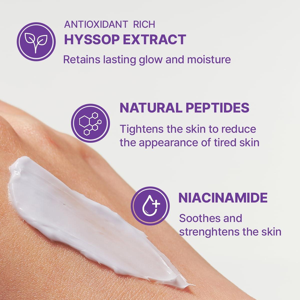 image:imageARENCIA Hyssop Blurring Cream Intense Collagen Face Moisturizer amp Night Repair Cream for AntiAging Nourishing Skin Barrier Premium Korean Skincare 1ozFresh greenery