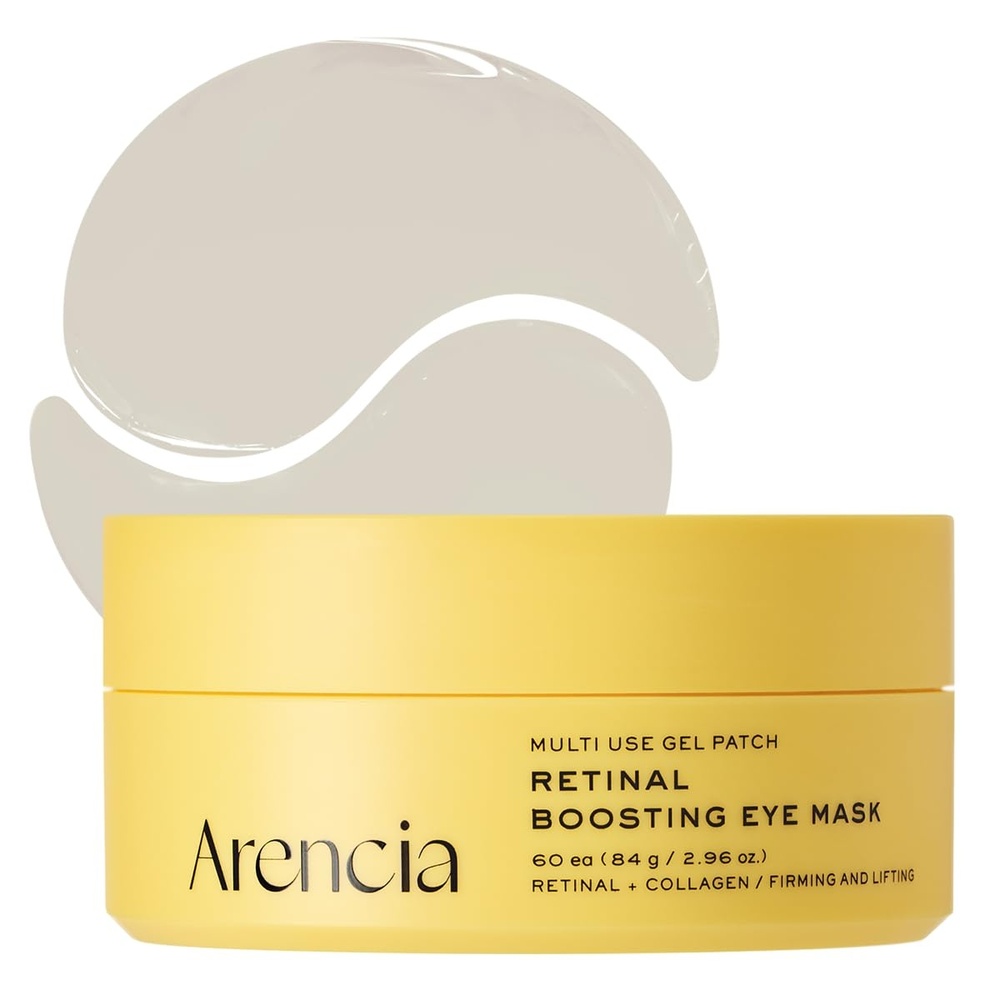image:imageARENCIA Retinal Boosting Eye Patch Hydrogel Under Eye Mask with Peptides for Dark Circles Puffiness Fine Lines 60 Patches 296 oz