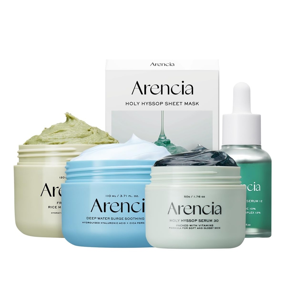 image:imageArencia Glass Skin Renewal Set 5Step Korean Skincare Routine Bundle for Spotless Skin Dark Spot Treatment Hydrating