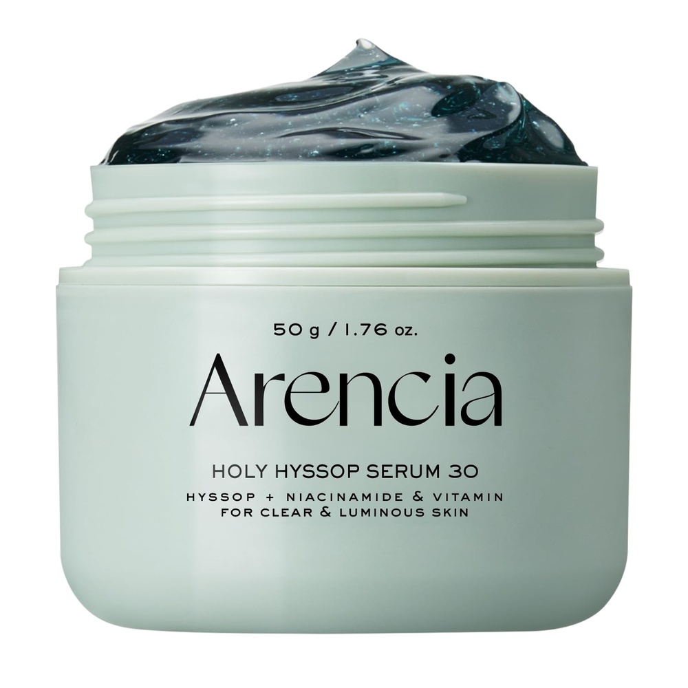 image:imageArencia Glow Hyssop Overnight Face Mask Serum  hydrating amp AntiAging Serum for younger looking Korean Glass Skin Vitamin A C E Niacinamide Peptide Pack of 2176 Fl Oz Pack of 1