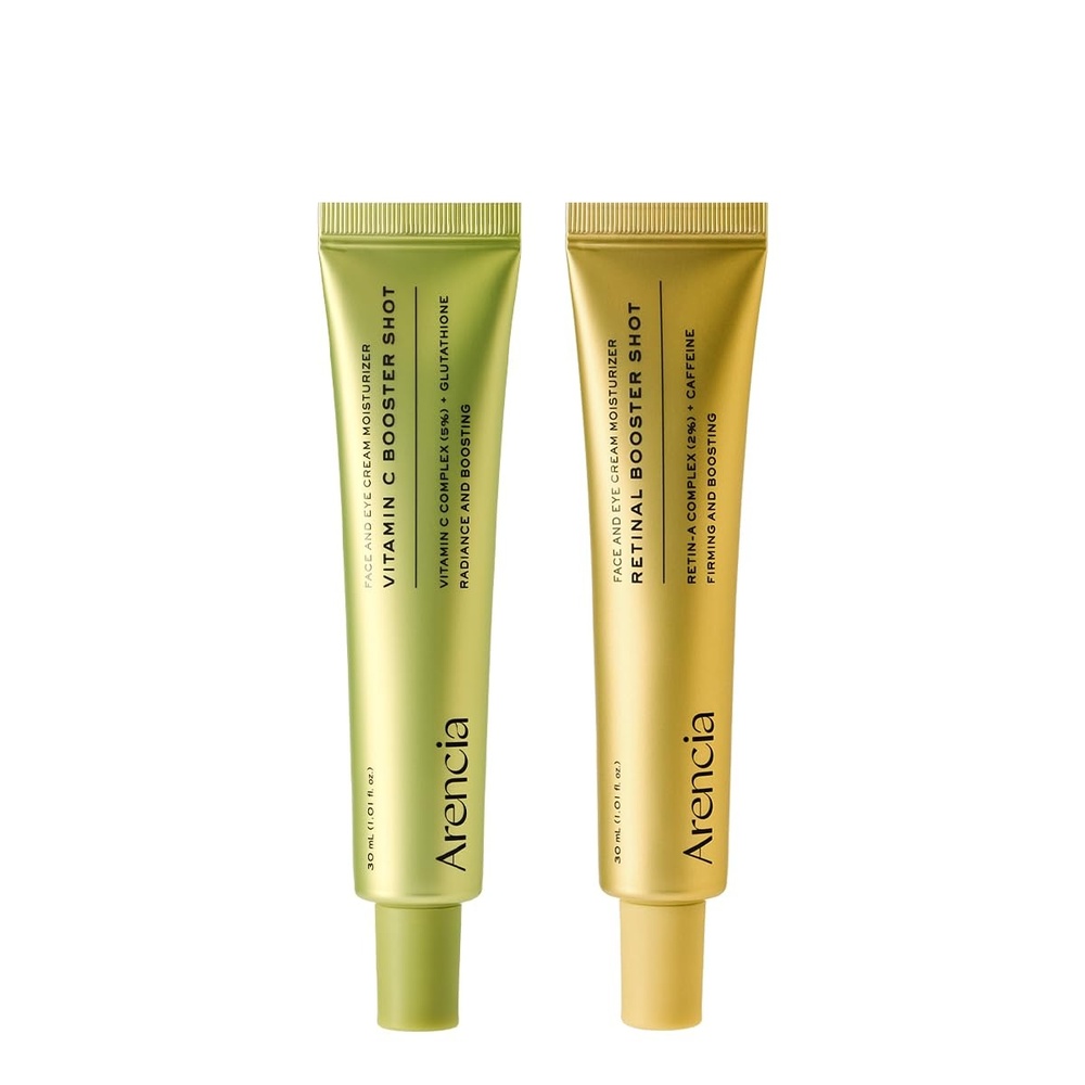 image:imageArencia Vitamin C and Retinal Booster Shot Duo  for Darkspot care and Tightening Fine Lines Pore Wrinkles  Gift Set