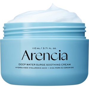 ARENCIA Deep Water Surge Soothing Cream, 3.72 fl oz, with Hyaluronic Acid, Cica PDRN and Ceramide