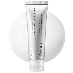 ARENCIA Eraser Soothing Cream, Facial Moisturizer with Centella & Ceramide, Hydrating Face Cream for Sensitive Skin, Lightweight Barrier Support, 50ml / 1.69 fl oz